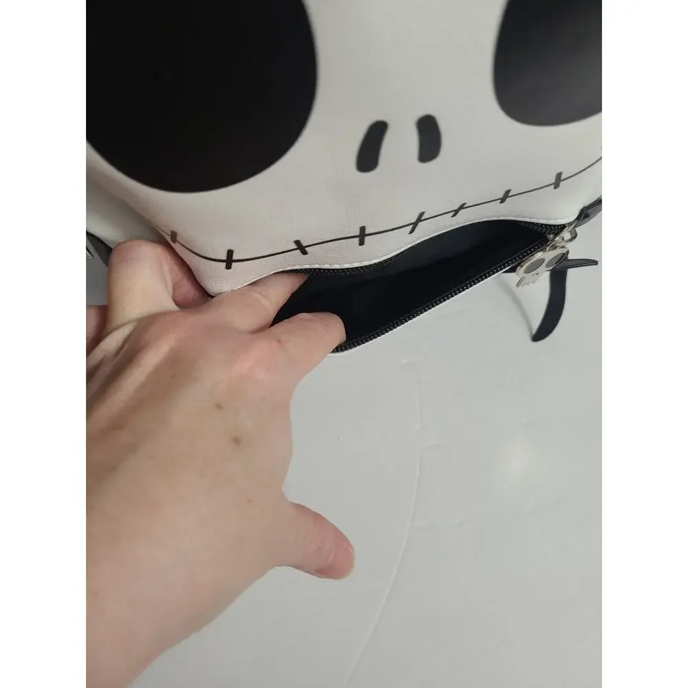 Disney Jack Skellington Mini Backpack Nightmare Before Christmas Black White Bat